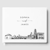 Pittsburgh Skyline Wedding Gastenboek (Voorkant)