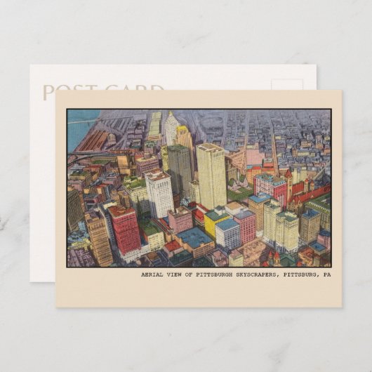 Pittsburgh Skyscrapers  Briefkaart (Voorkant / Achterkant)