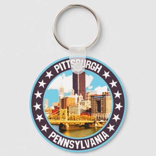 Pittsburgh Sleutelhanger (Achterkant)