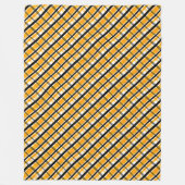 Pittsburgh-sport - Geel Gold Black - Speld Fleece Deken (Voorkant)