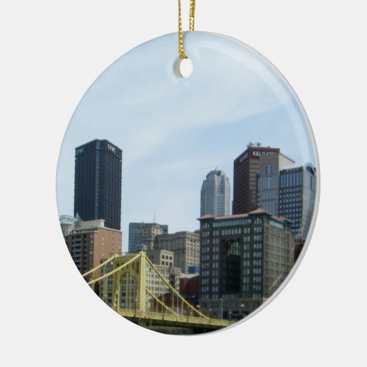 Pittsburgh stad bruggen ornament (Links)