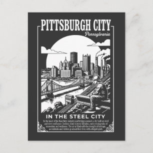 Pittsburgh Stad Pennsylvania In The Steel City Briefkaart