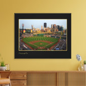 Pittsburgh Stadium Foto Canvas Afdruk (Insitu (Woonkamer))