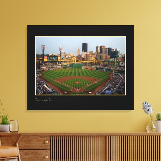 Pittsburgh Stadium Foto Canvas Afdruk (Insitu (Woonkamer))