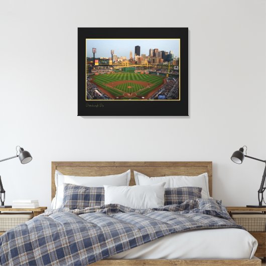 Pittsburgh Stadium Foto Canvas Afdruk (Insitu (Slaapkamer))