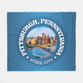 Pittsburgh (steden) fleece deken (Voorkant (Horizontaal))