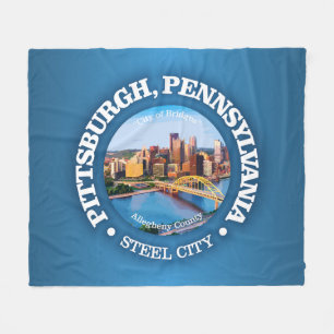 Pittsburgh (steden) fleece deken