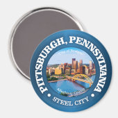 Pittsburgh (steden) magneet (Voorkant / Achterkant)
