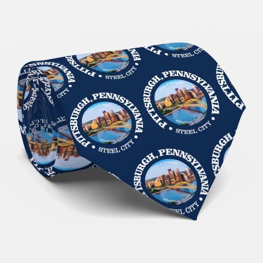 Pittsburgh (steden) stropdas (Opgerold)