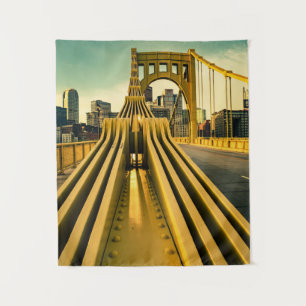 Pittsburgh Steel City Bridge Pennsylvania Print Wandkleed