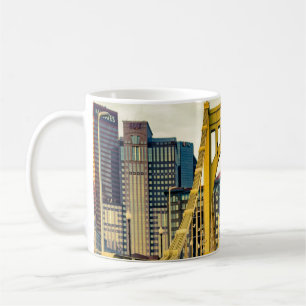 Pittsburgh Steel City Skyline 412 Pennsylvania Can Koffiemok