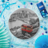 Pittsburgh Steel City Skyline inline Fotografie  Papieren Bordje (Feest)