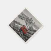 Pittsburgh Steel City Skyline inline Fotografie Servet (Hoek)