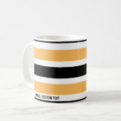 Pittsburgh Steelers Minimalistische Bars Coffee Cu Koffiemok (Voorkant links)