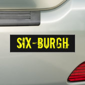 Pittsburgh Steelers SixBurgh-Bumpersticker Bumpersticker (Op auto)