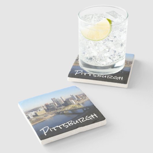 Pittsburgh Stenen Onderzetter (Zijkant)