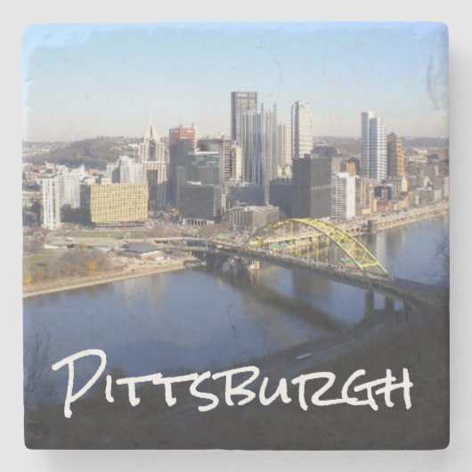 Pittsburgh Stenen Onderzetter (Voorkant)