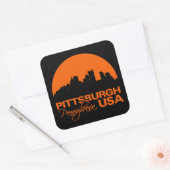 PITTSBURGH-stickers Vierkante Sticker (Envelop)