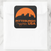 PITTSBURGH-stickers Vierkante Sticker (Tas)