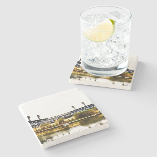 Pittsburgh Stone Onderzetter (Zijkant)