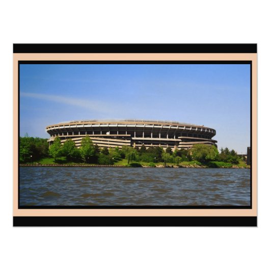 Pittsburgh Three Rivers Stadium Foto Afdruk (Voorkant)