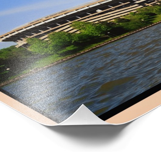 Pittsburgh Three Rivers Stadium Foto Afdruk (Hoek)