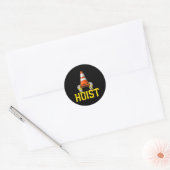 Pittsburgh Til de Verkeerskegel Ronde Sticker (Envelop)