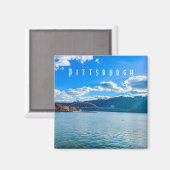 Pittsburgh Uitzicht Magnet (Voorkant / Achterkant)