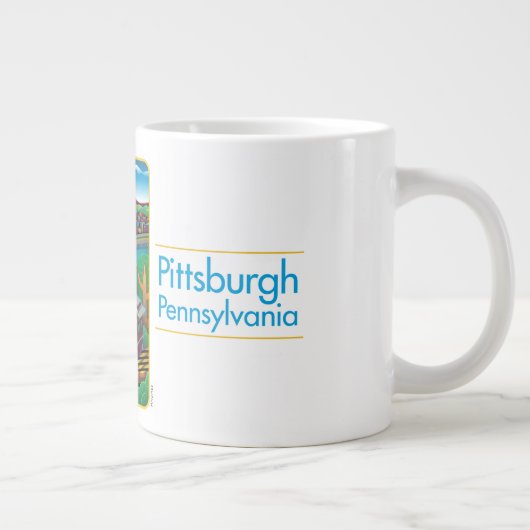 Pittsburgh van boven grote koffiekop (Rechts)