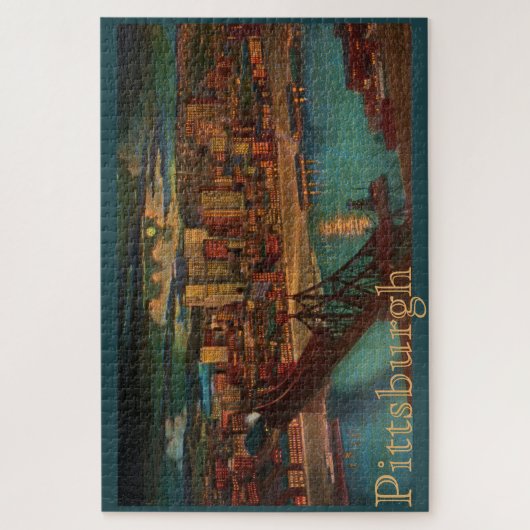 Pittsburgh van Moonlight Grote puzzel Legpuzzel (Verticaal)