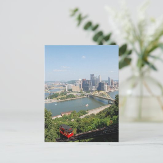 Pittsburgh van Mt Washington Briefkaart (Staand voorkant)