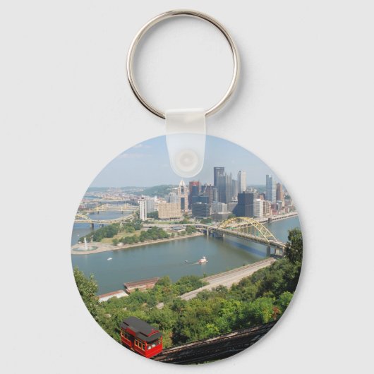 Pittsburgh van Mt Washington Sleutelhanger (Voorkant)