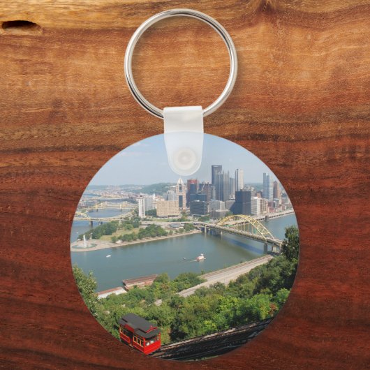 Pittsburgh van Mt Washington Sleutelhanger (Voorkant)