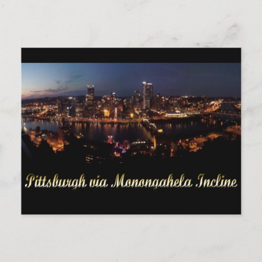 Pittsburgh via Monongahela Briefkaart (Voorkant)