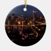 Pittsburgh via Monongahela Keramisch Ornament (Voorkant)