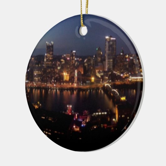 Pittsburgh via Monongahela Keramisch Ornament (Links)