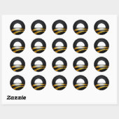Pittsburgh voor Obama Ronde Sticker (Vel)