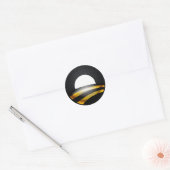 Pittsburgh voor Obama Ronde Sticker (Envelop)