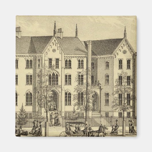 Pittsburgh Vrouw College Pittsburgh Magneet (Voorkant)