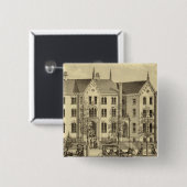 Pittsburgh Vrouw College Pittsburgh Vierkante Button 5,1 Cm (Voorkant /achterkant)
