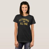Pittsburgh vs alle gele kool met storingsproblemen t-shirt (Voorkant volledig)