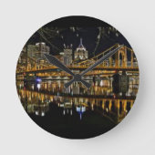 PITTSBURGH WALL CLOCK RONDE KLOK (Voorkant)
