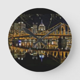 PITTSBURGH WALL CLOCK RONDE KLOK