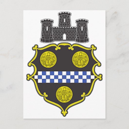 Pittsburgh wapenschild briefkaart (Voorkant)