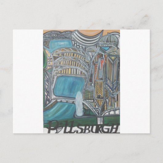 Pittsburgh Wc Briefkaart (Voorkant)