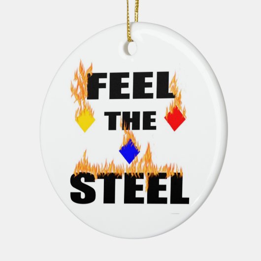 Pittsburgh ziet het stalen Football na Keramisch Ornament (Links)