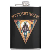 Pittsburgh Zombie Heupfles (Voorkant)