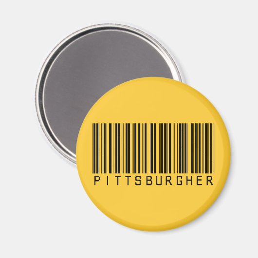 Pittsburgher Barcode Magneet (Voorkant / Achterkant)