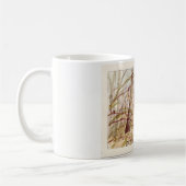 Pittsburgh's Frick Park op een vroege lentedag. Koffiemok (Links)