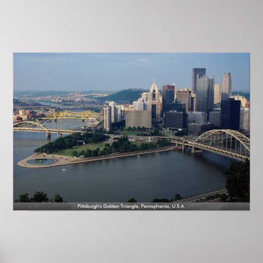 Pittsburgh's Golden Triangle, Pennsylvania, VS Poster (Voorkant)